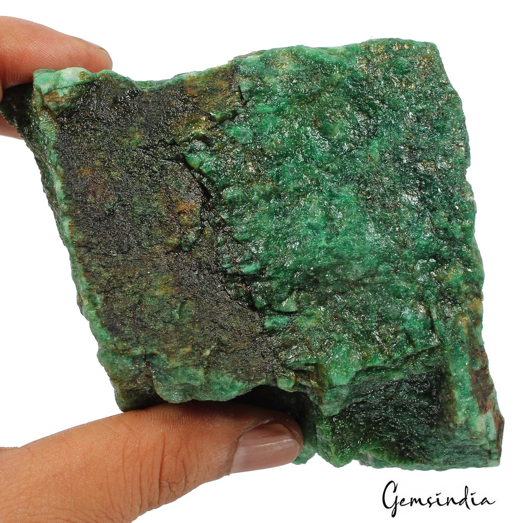 HUGE 3340 Ct Natural Green Emerald Colombian Uncut Rough Loose Gemstone Specimen
