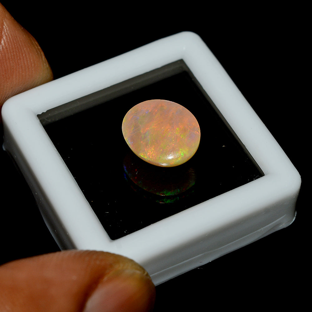 Natural AAA+ Ethiopian Welo Opal Cabochon Color Play Gemstone Loose Opal 2.20 Ct