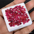 100 Pcs Natural Red Ruby Pear Cab Wholesale Gemstone Lot 39.70 Cts For Jewelry