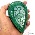 2360 Ct Natural Green Brazilian Emerald Oval Cut Earth Mined Carving Loose Gems