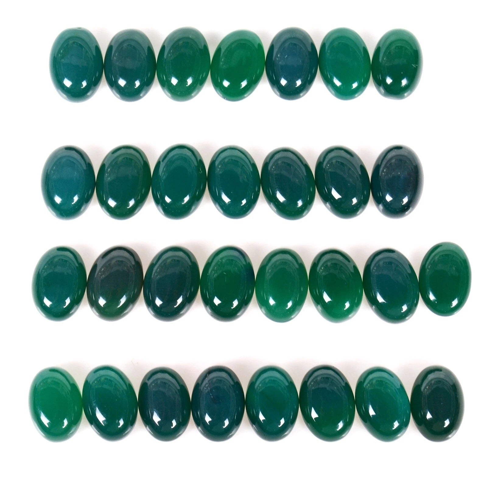 230.00 Ct Natural Untreated Onyx Oval Cab Wholesale Loose Gemstone Lot 30 Pcs