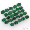 440 Ct Natural Green Emerald Oval Cut Faceted Loose Wholesale Gemstone Lot 27 Pc