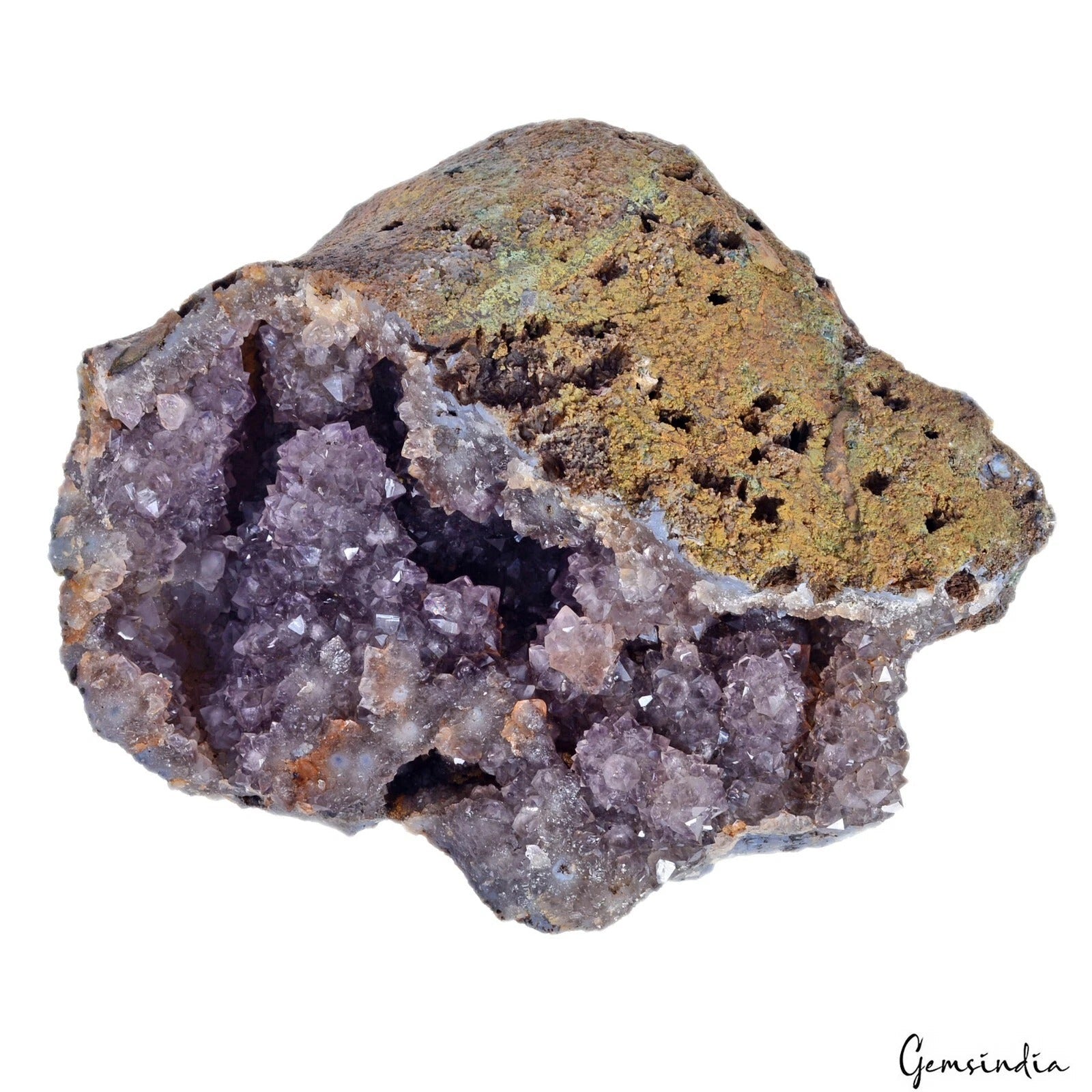 16.46 lbs Natural Amethyst geode quartz cluster crystal specimen Healing Rough