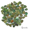 Certified 122.50 Cts/73 Pcs Natural Untreated Green Chrysoprase Pear Loose Gems