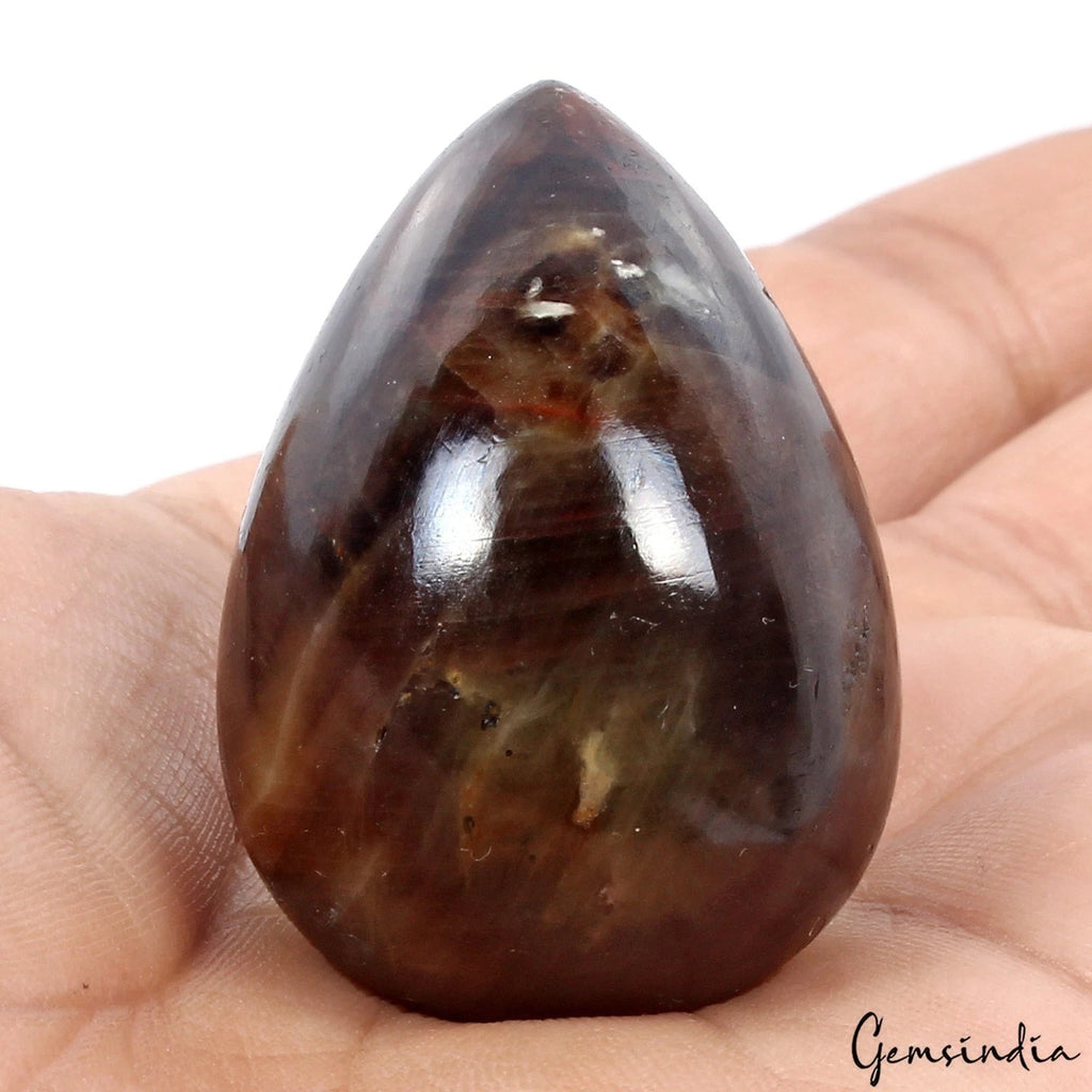 Sapphire Cabochon, Untreated, Brown — 41 x 28 x 21mm, 250.00 Ct