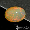Ethiopian Opal Cabochon, Oval Cabochon, Untreated — 9x7x3mm, 1.10 Ct, Ethiopia