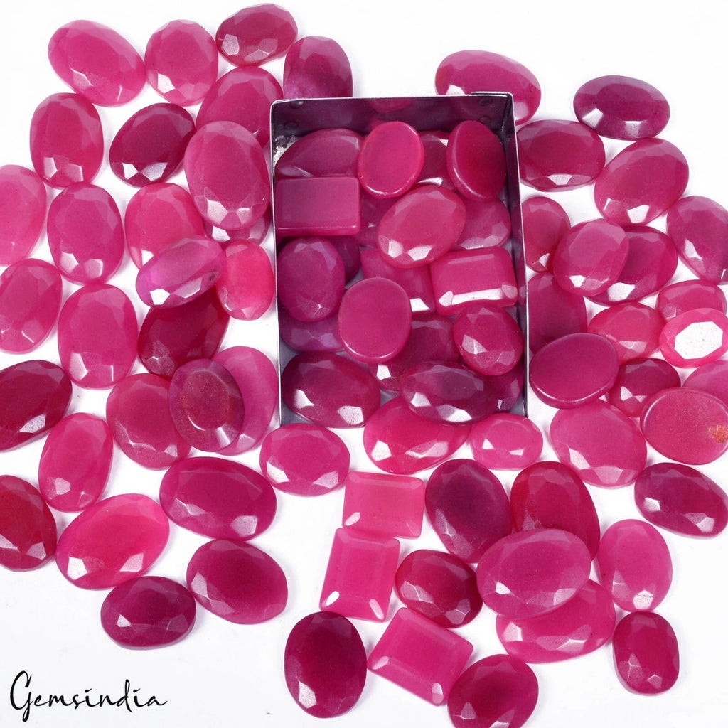 2680 Ct Natural Onyx Agate Pink Mix Cut Jewelry Making Wholesale Gemstones~80 Pc