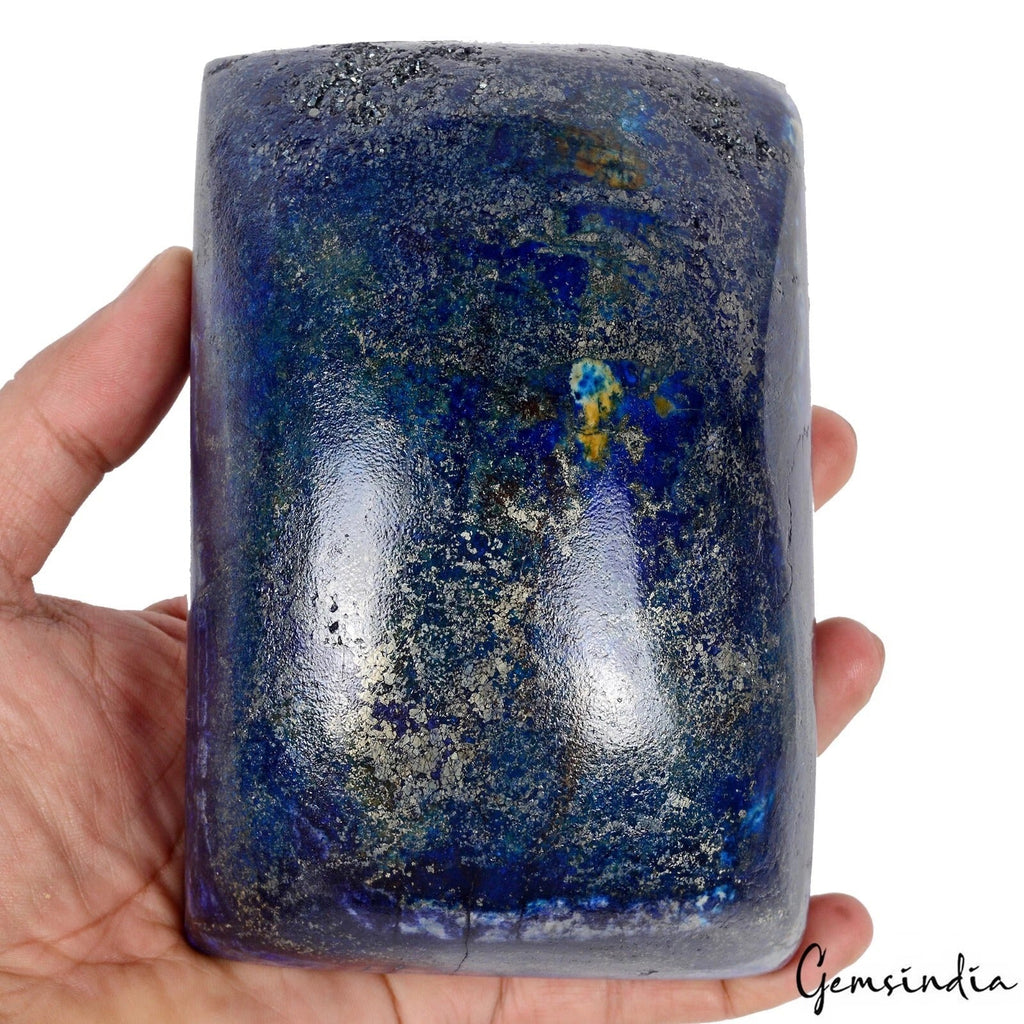 8450 Ct Certified Natural Lapis Lazuli Gold Flecks Large Gemstone for Collection