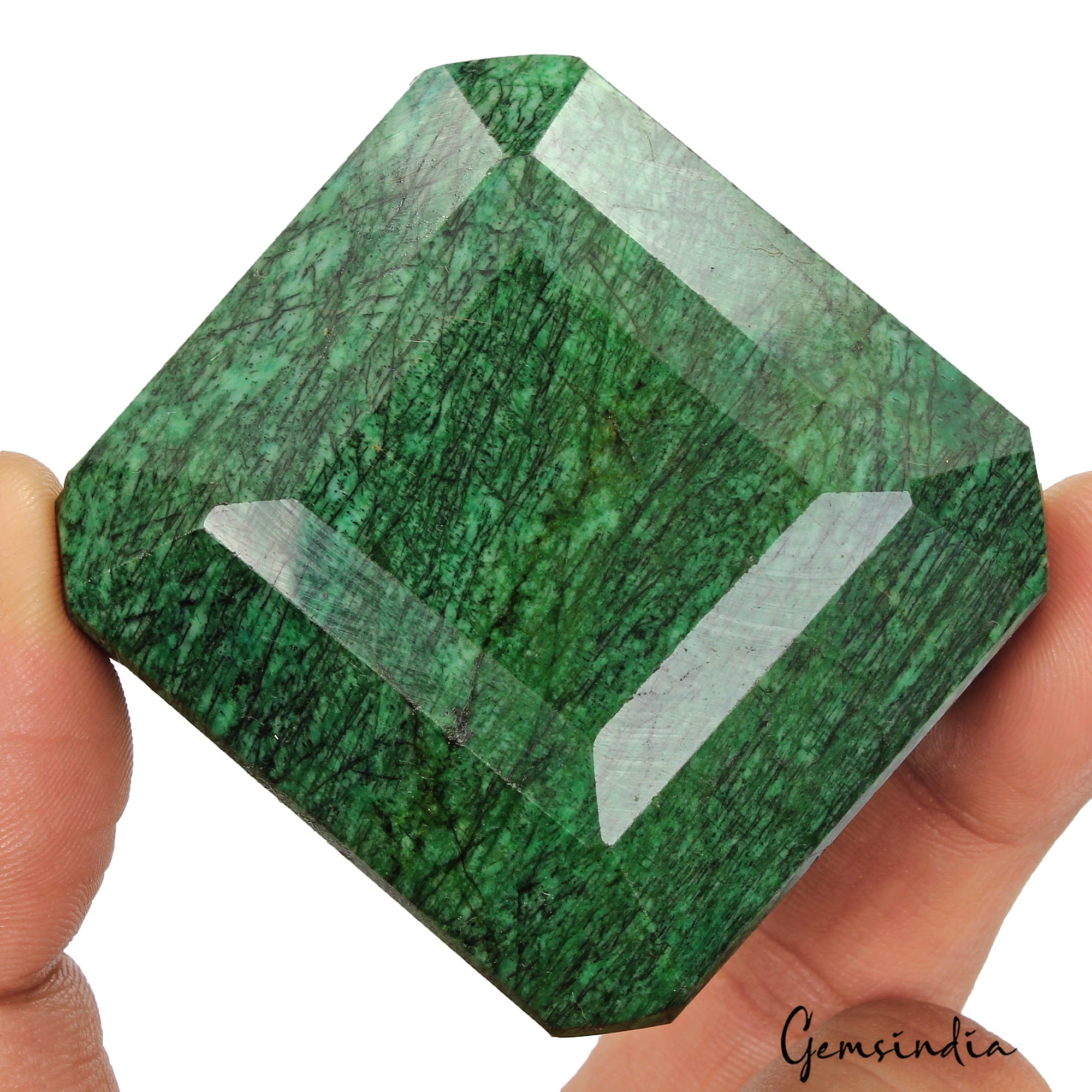900 Ct Natural Green Brazilian Emerald Octagon Faceted Earth Mined Loose Gems