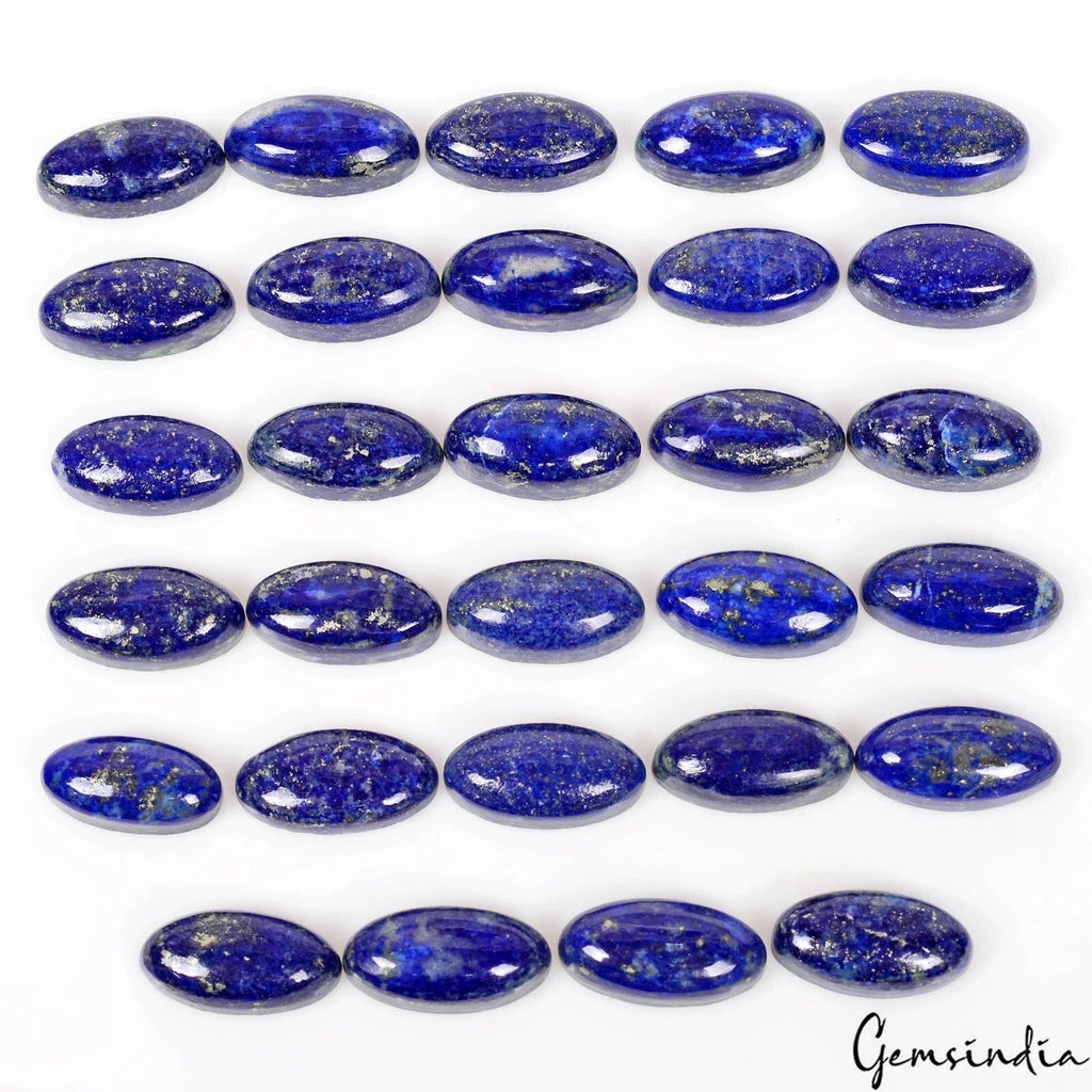 Natural Lapis Lazuli Oval Cabochon Loose Gemstone Lot 29 Pcs 16x13MM 188.50 CT