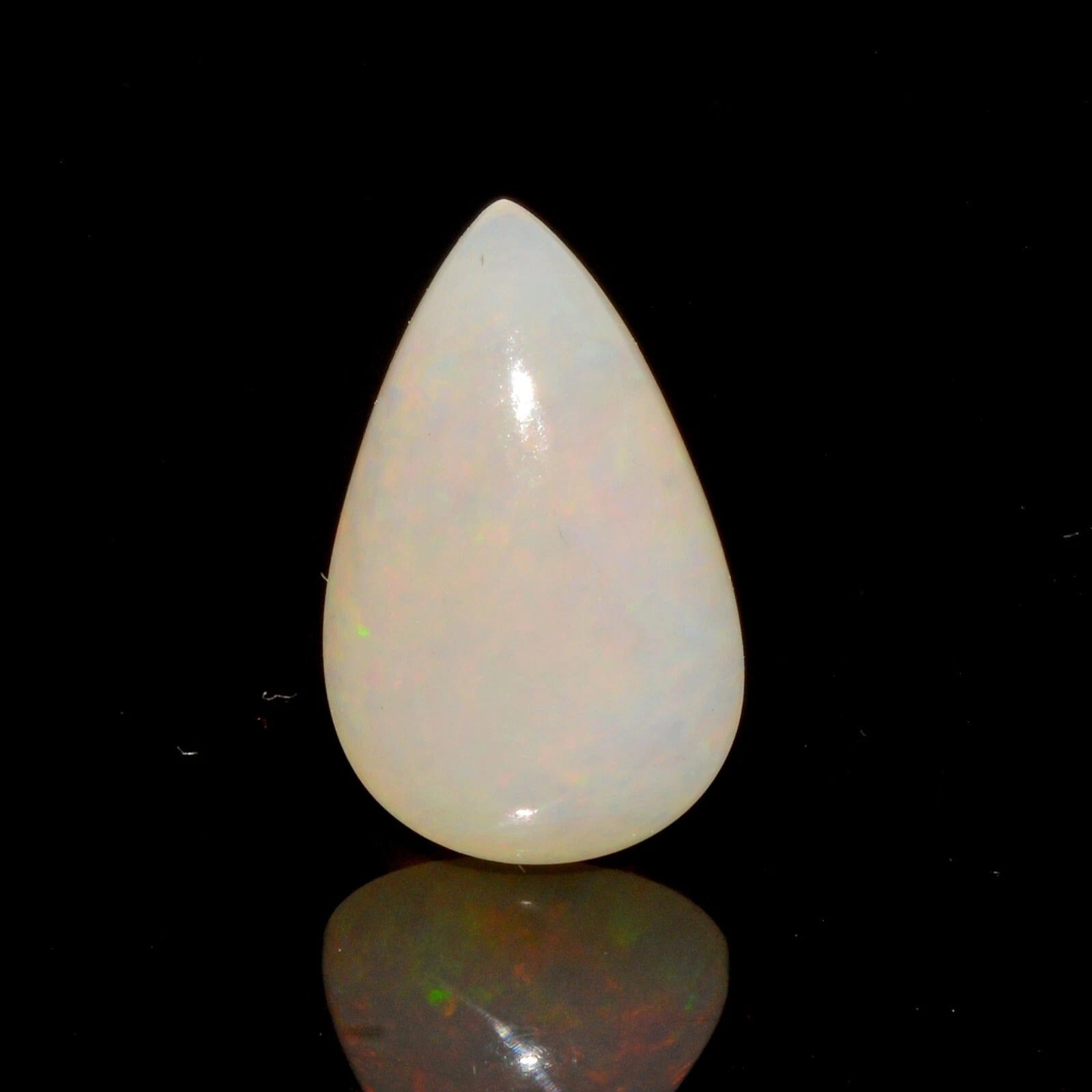 4.30 Cts Natural Untreated Australian Fire Opal Gemstone, Pear Cab Gem For Ring