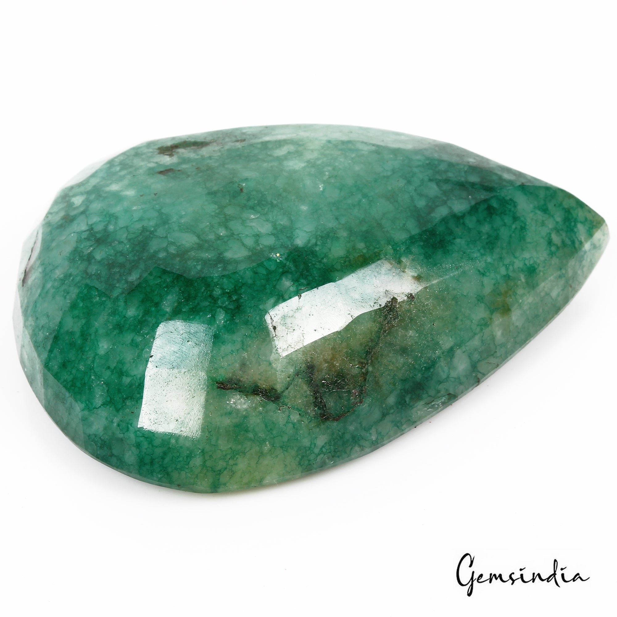 1780 Cts Natural Brazilian Green Emerald Pear Faceted Earth Mined Loose Huge Gem