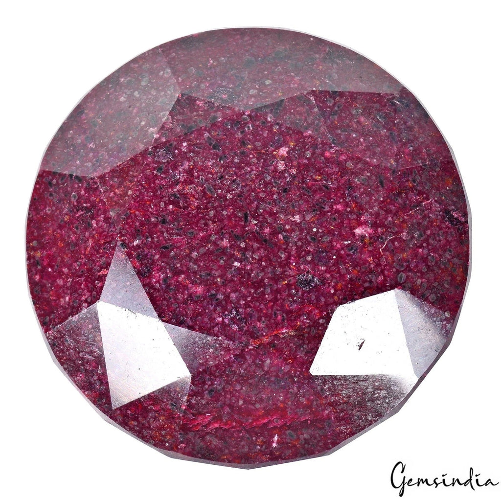 2430 Cts Natural Red Ruby Round Faceted Earth Mined Museum Size Loose Huge Gem