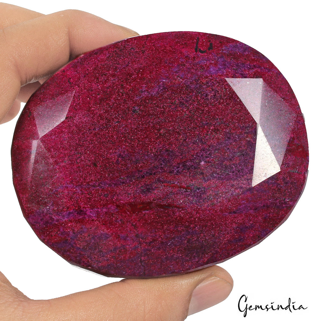 3100 Ct Large Natural Red Ruby Oval Cut Earth Mined Museum Size Loose Gemstone