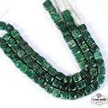 Serpentine Beaded Strand, Untreated, Green — 8mm to 9mm, 515 Ct