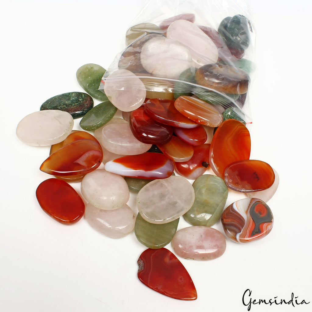 5000 Ct Natural Multi Gemstones Multi Color Mix Shape Loose Flatback Gemstones