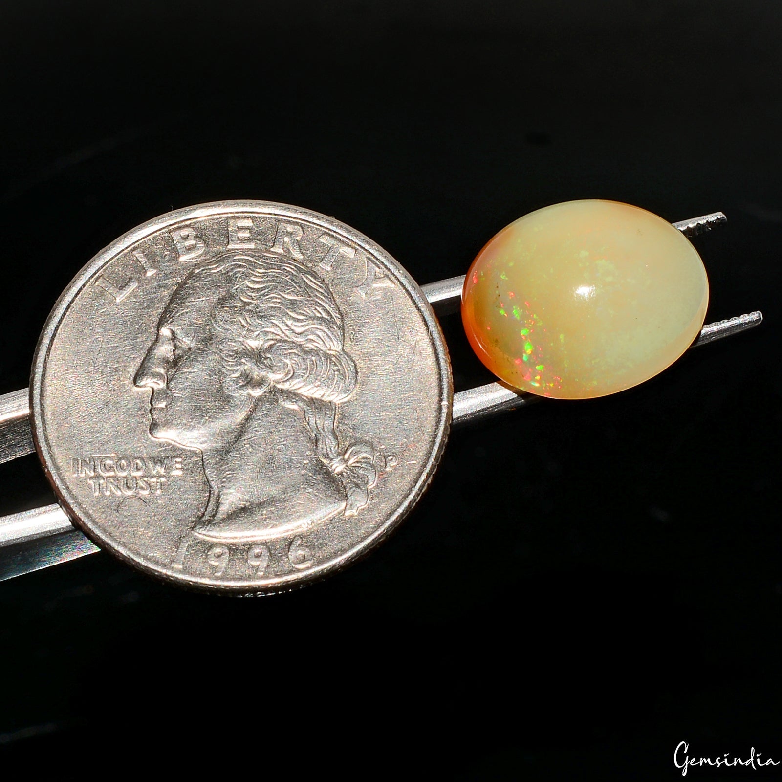4.80 Cts Natural Ethiopian Opal 14x12x6mm Oval Flashy Untreated Loose Gemstone