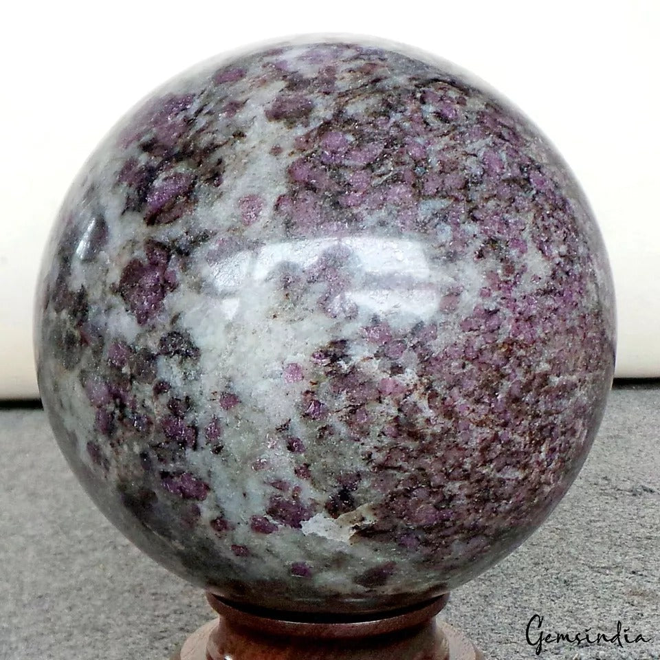 5" Large Spinel in Matrix Crystal Healing Reiki Gemstone Decor Sphere 3.3 Kilo
