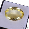 Certified 39.50 Cts Natural Untreated Brazilian Yellow Citrine Oval Gem For Ring