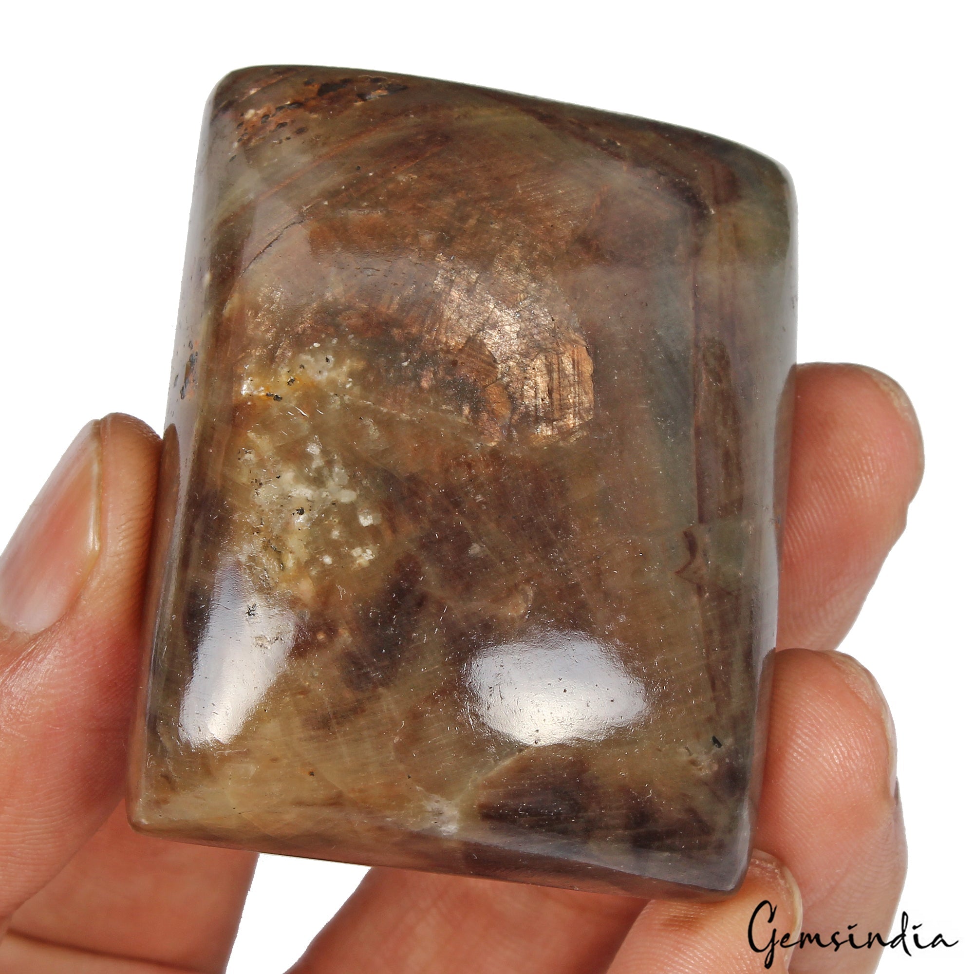 Huge 760 Ct Natural Brown Sapphire Untreated Loose Rectangular Cabochon Gemstone