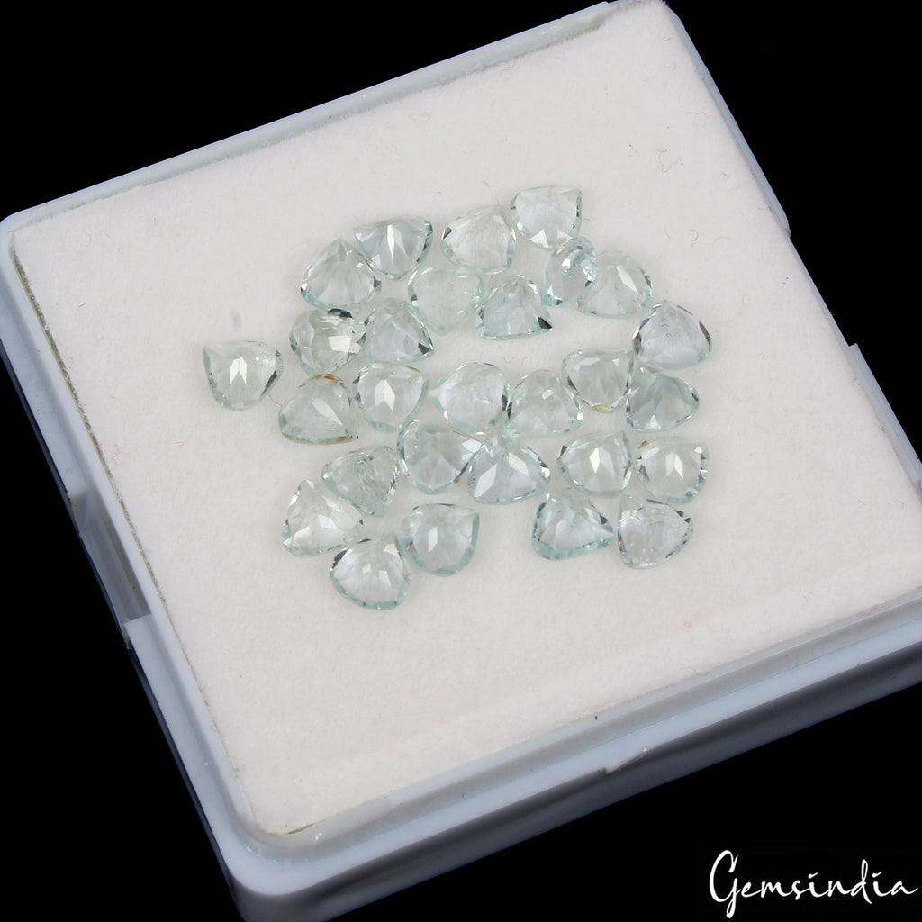 Wholesale Lot of 5mm Pear Faceted Natural Aquamarine Loose Calibrated Gemstones