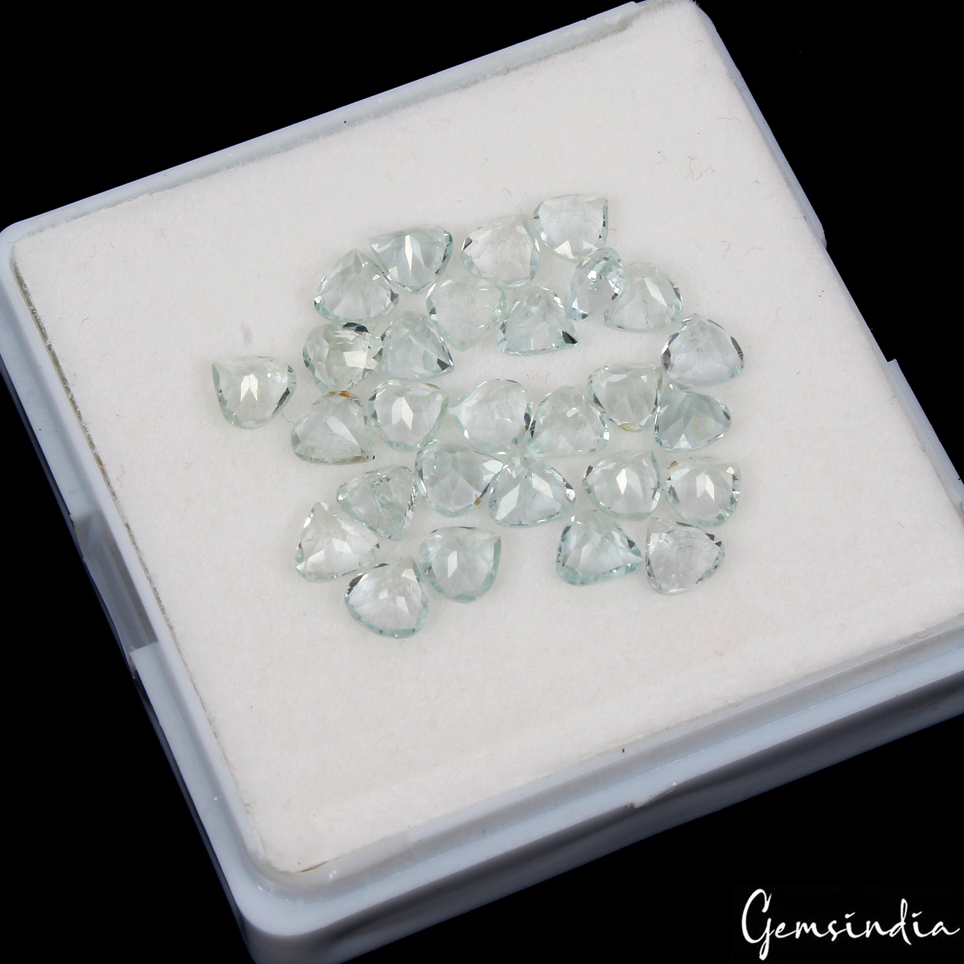 Wholesale Lot of 5mm Pear Faceted Natural Aquamarine Loose Calibrated Gemstones