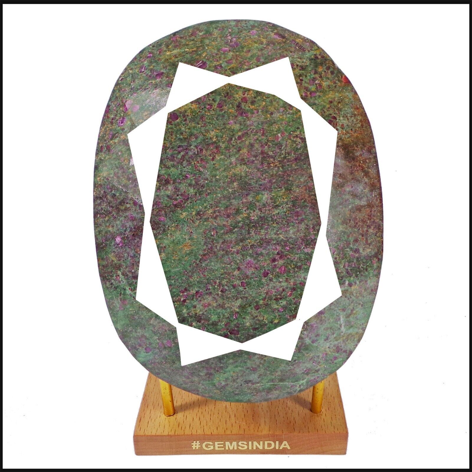 Ruby Fuchsite Loose Gemstone, Untreated — 5x3.7x3.3 Inches, 8400 Ct (1.68 Kg), Australia