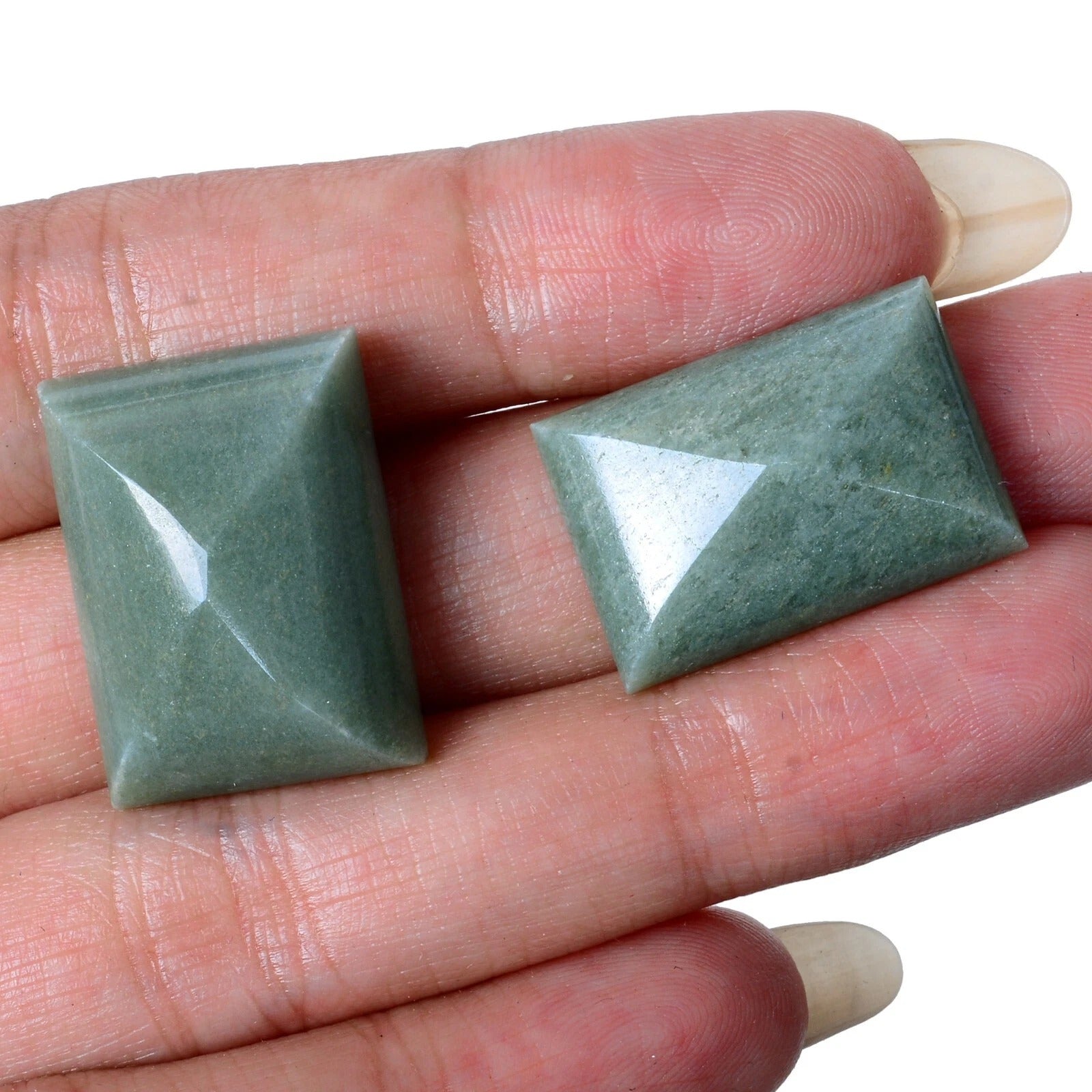 64.90 Ct Natural Untreated Green Guatemala Jadeite Jade Baguette Cut Loose Gems