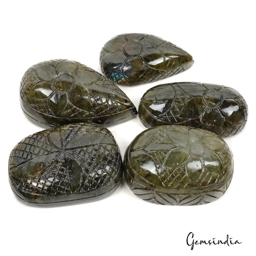 Labradorite Loose Gemstone, Untreated — 50mm to 60mm, 1570 Ct