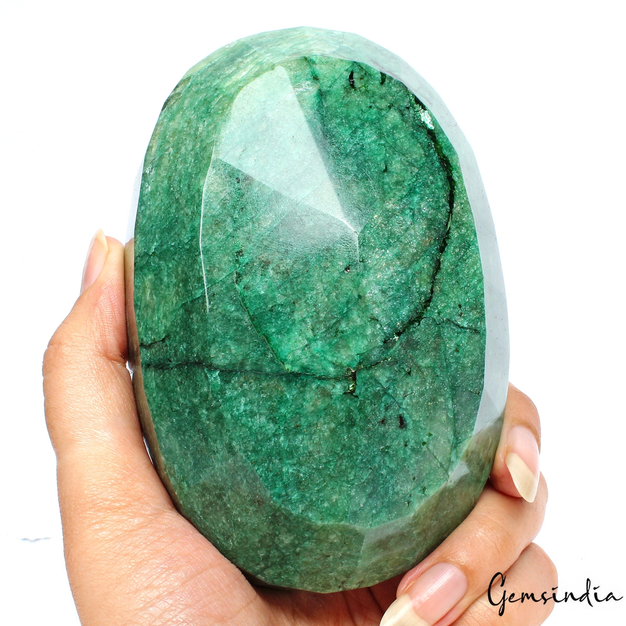 Museum Size 3860 Cts Natural Brazilian Green Emerald Oval Faceted Loose Huge Gem