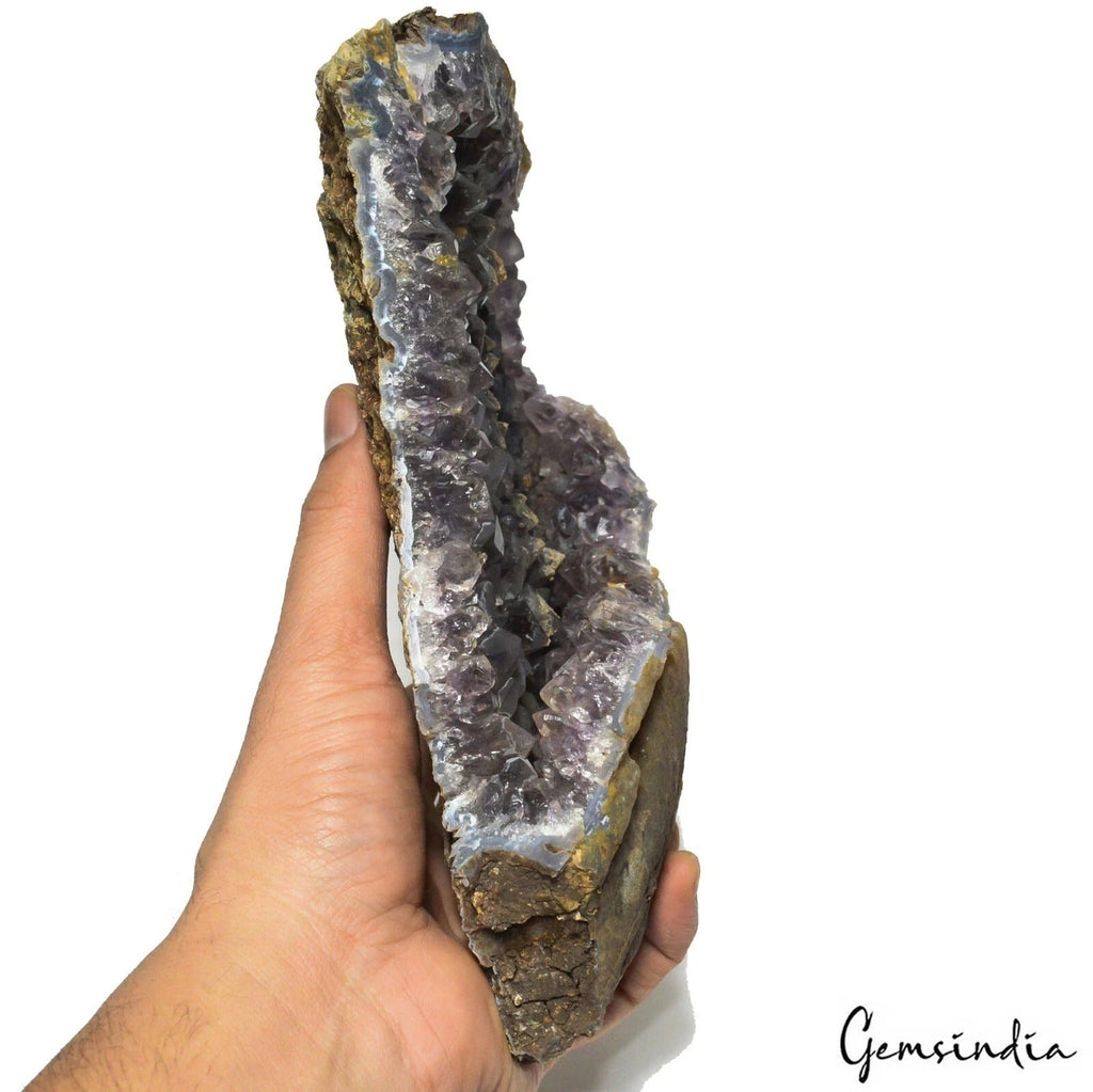 9950 Ct Uruguay Amethyst Crystal Gemstone Geode Rough Large Deep Purple Specimen