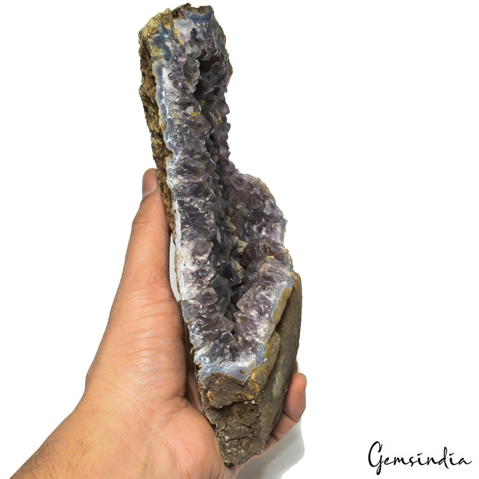 9950 Ct Uruguay Amethyst Crystal Gemstone Geode Rough Large Deep Purple Specimen