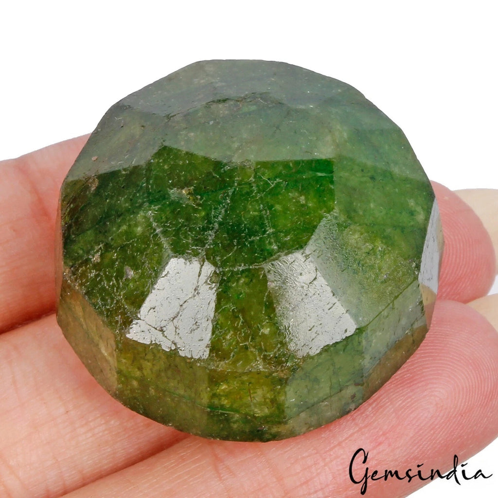Brazilian Emerald Loose Gemstone, Round, Color Enhanced — 32mm to 20mm, 150.00 Ct, Brazil