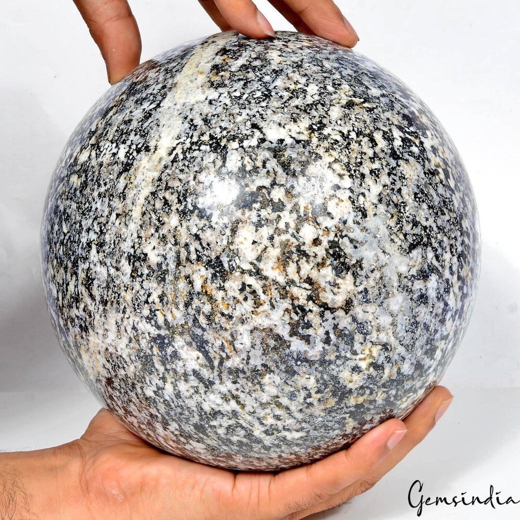 11.5 Kilo Natural Snowflake Obsidian Large Crystal Healing Mineral Sphere/Ball