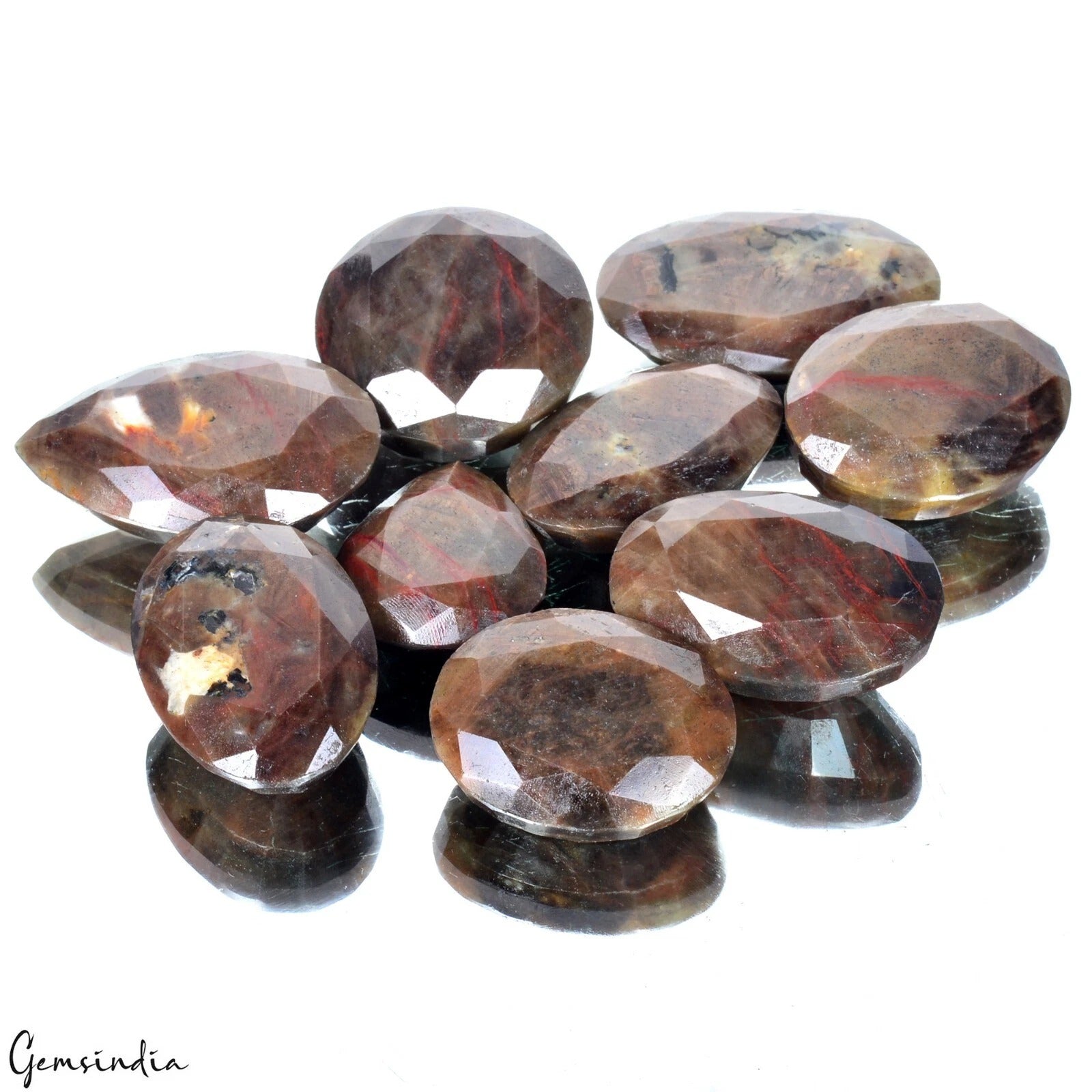 Sapphire Lot, Loose Gemstone, Untreated, Brown — 9 Pieces, 35mm to 53mm, 2500 Ct, Madagascar