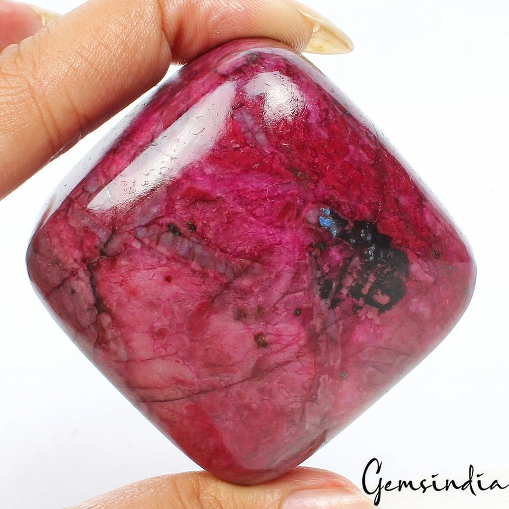 870 Ct Natural Pink Red Ruby Cushion Cabochon Earth Mined Museum Size Loose Gems