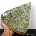 Large 6.2 kilo Natural Huge Green Blue Ruby Fuchsite Pear Cut Untreated Gemstone