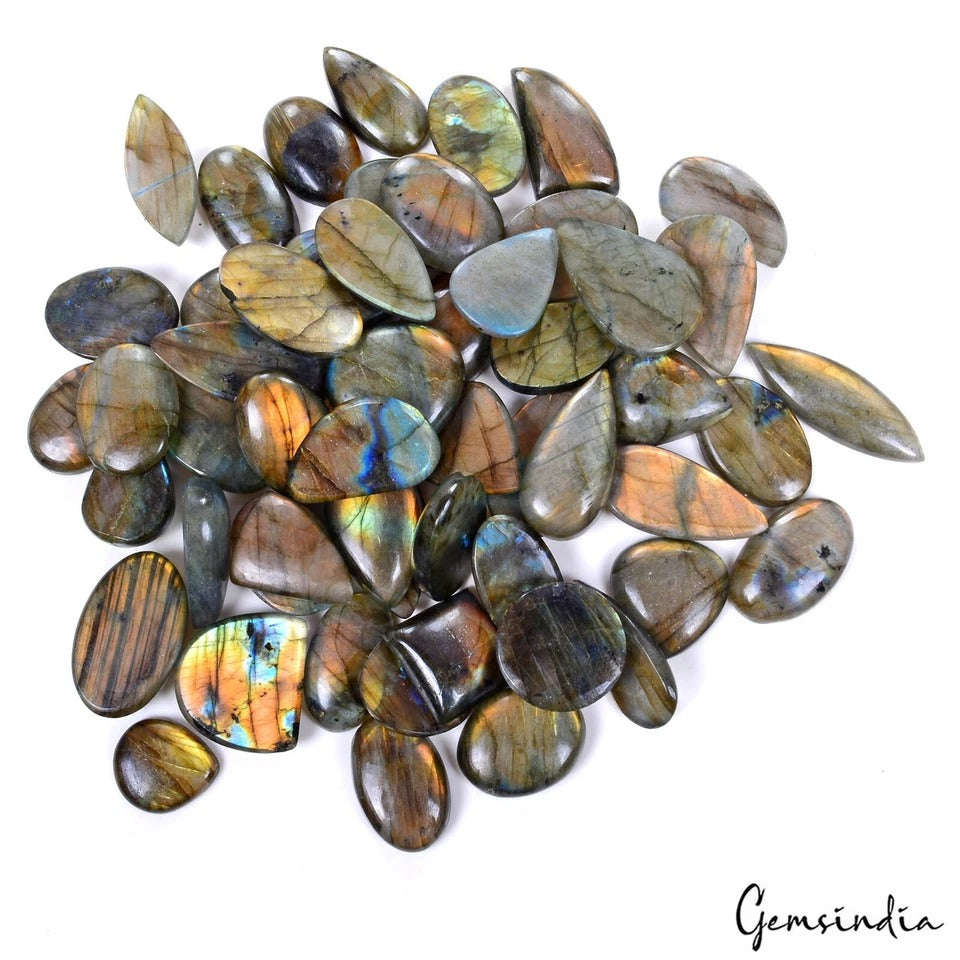 18-38MM Multi Labradorite Mix Shape Cab Loose Gemstone Lot for Jewelry~1290 Ct