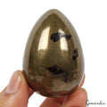 1150 Ct Natural Gold Pyrite Egg Shape Healing Crystal Mineral Gem For Meditation