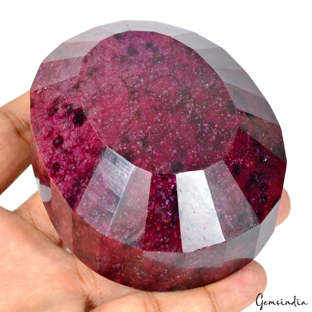 Museum Size 2780 Ct Natural African Dark Red Ruby Oval Earthmined Huge Loose Gem