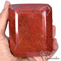 1.19 Kilo Natural Red Jasper Emerald Cut Loose Earth mined Untreated Gemstone