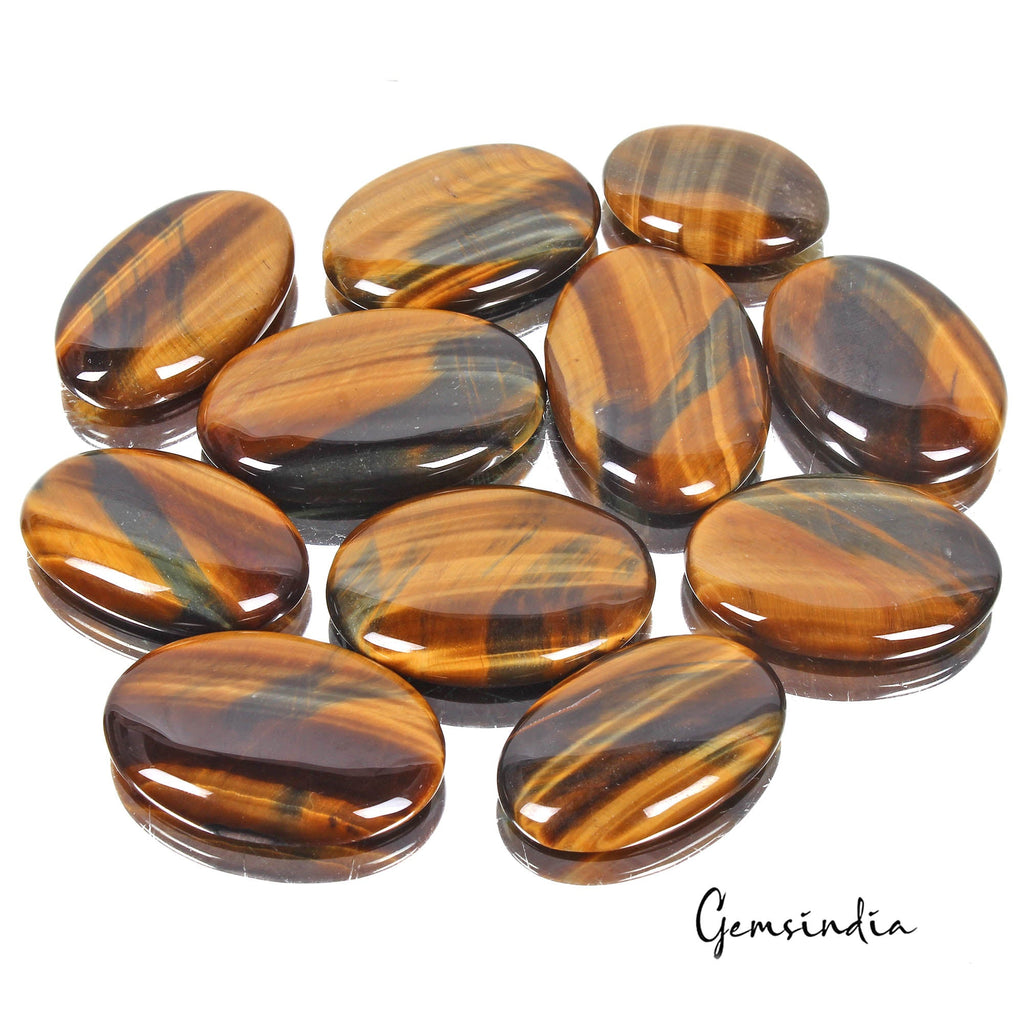 570 Cts/11 Pcs Natural Untreated Brown Blue Pietersite Tiger Eye Oval Loose Gems