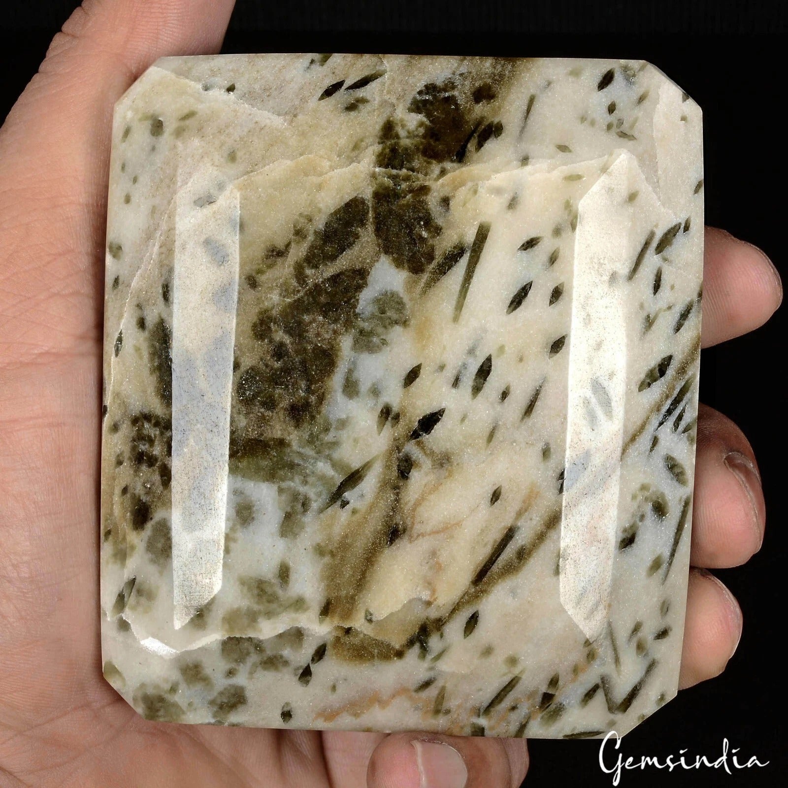 2850 Ct Natural Rutilated Quartz Best Quality Octagon Cut Museum Size Gemstone