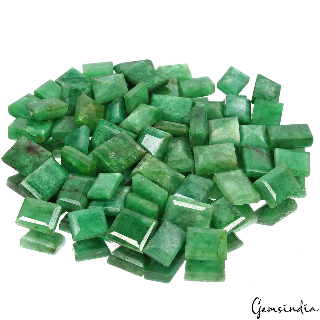 840 Ct Natural Top Green Emerald Baguette Cut Loose 12-18mm Gemstones Lot~61 Pcs