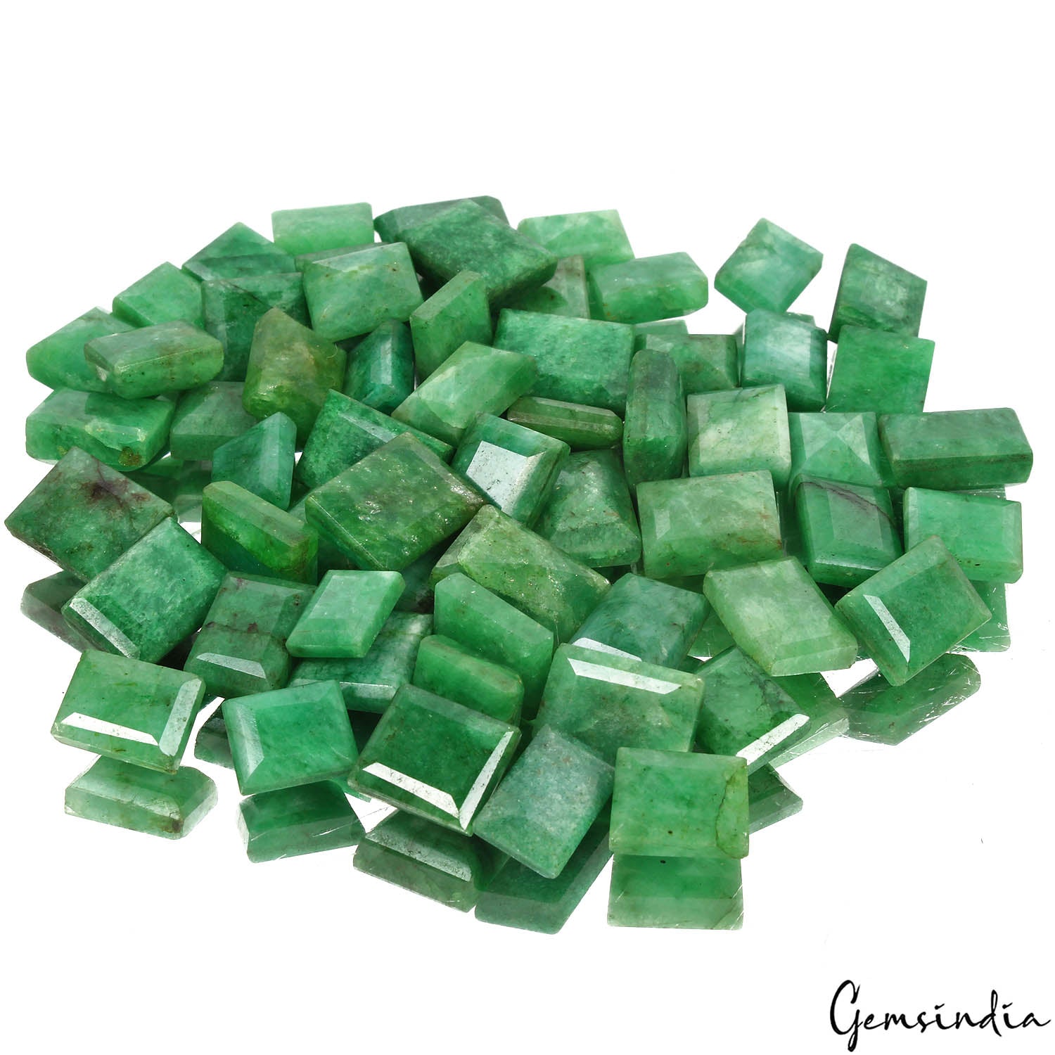 840 Ct Natural Top Green Emerald Baguette Cut Loose 12-18mm Gemstones Lot~61 Pcs