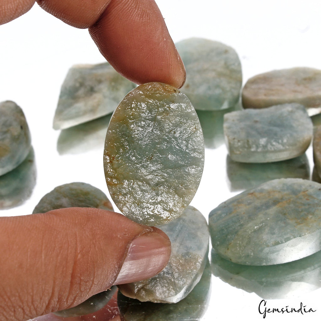 650 Cts/10 Pcs Natural Untreated Beryl Aquamarine Rough Druzy Wholesale Gems Lot