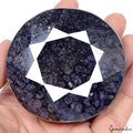 2080 Ct Natural African Dark Blue Sapphire Round Faceted Cut Huge Size Loose Gem