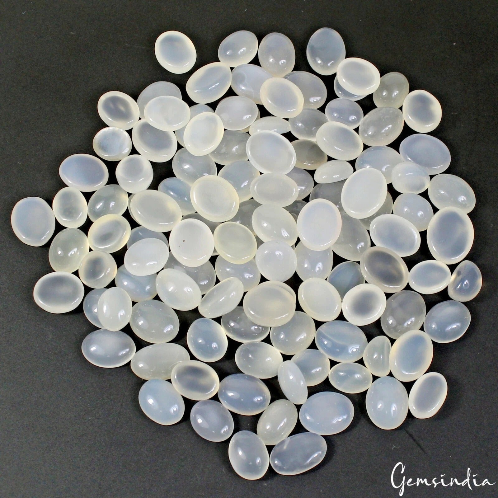 110 Pcs Natural Moonstone 10-15 Untreated Top Quality Oval Cabochon Gemstones