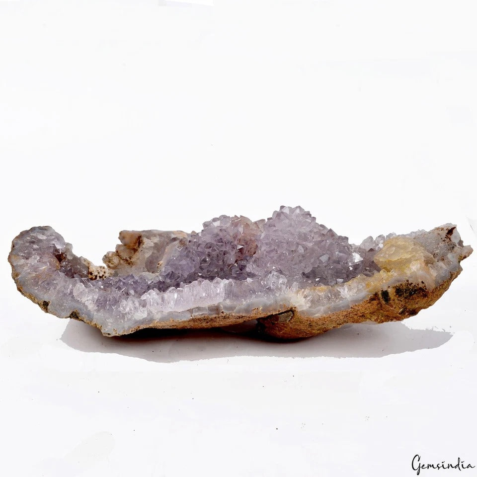 Amethyst Crystal Cluster, Untreated — 7x4x2 inch, 0.490 Kg (2450 Ct), Uruguay