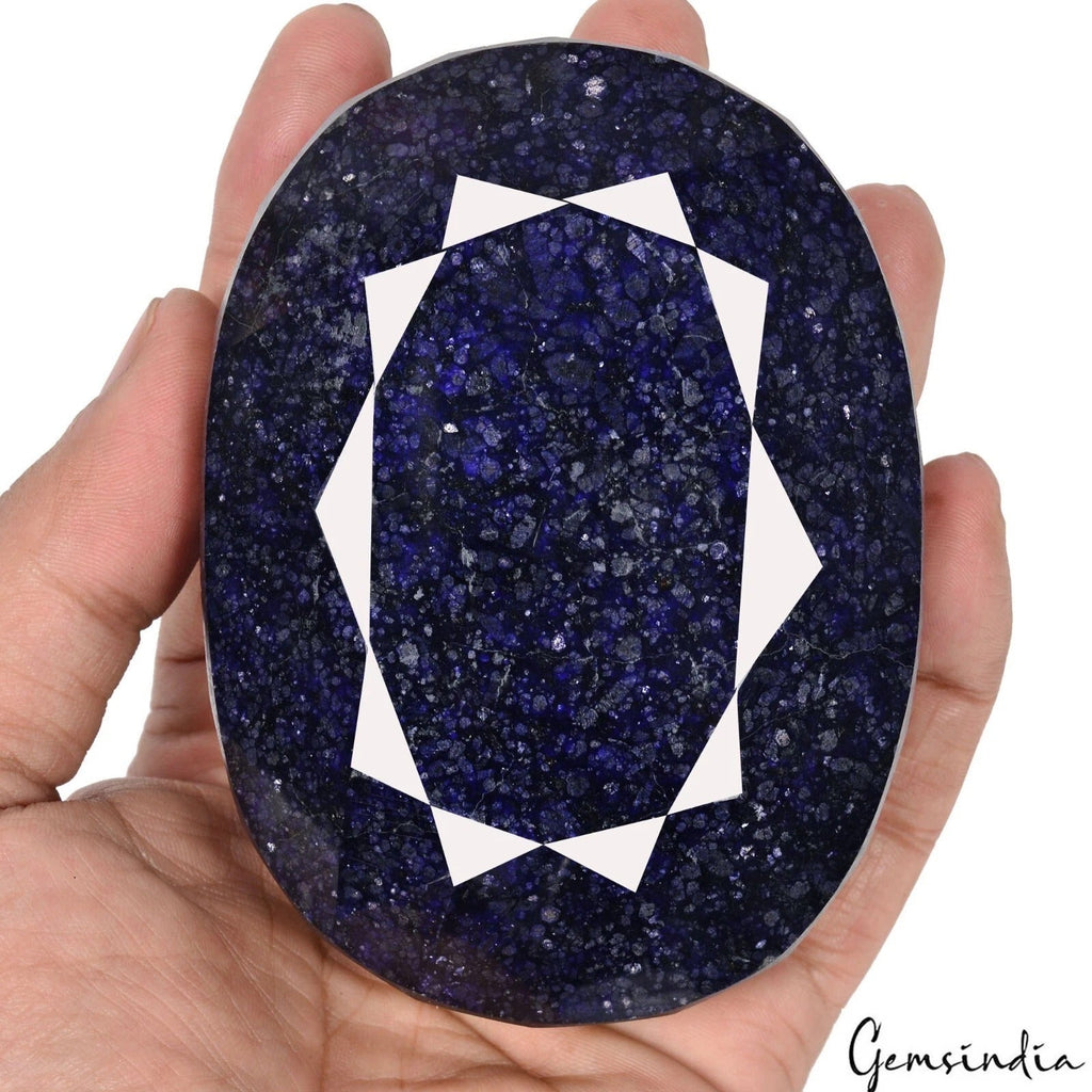 3300 Ct Natural Blue Sapphire Oval Faceted Earth Mine Museum Size Loose Gemstone